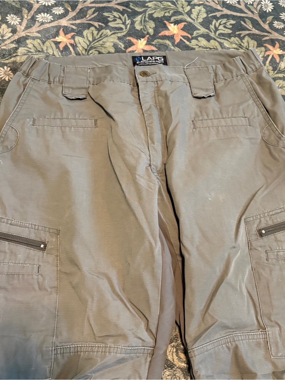 LAPG LA Police Gear Atlas Tactical Pants 38x32 Rip Stop Tan Reinforced Seat - Picture 2 of 10